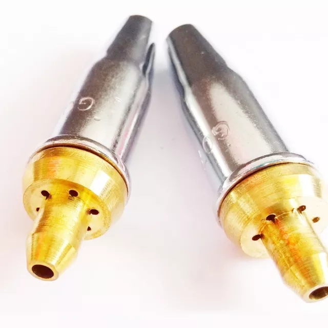 2pcs Propane Gas Cutting Nozzle Tips 2# for G07-30 torch Seperated Style