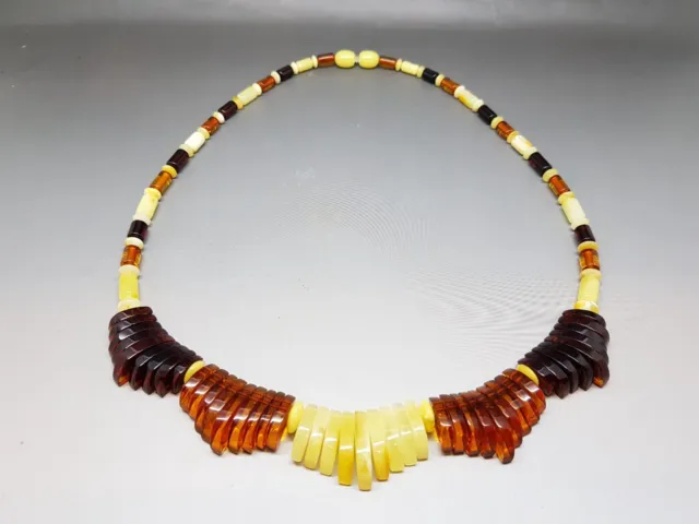 Beautiful Genuine Baltic Amber Cloepatra Necklace for Woman MIX