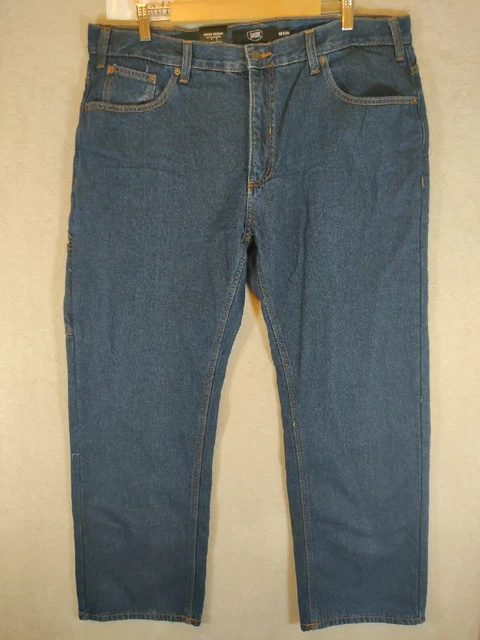 BERKLEY JENSEN JEANS Mens NWT Sz 38W 30L Fleece Lined Carpenter