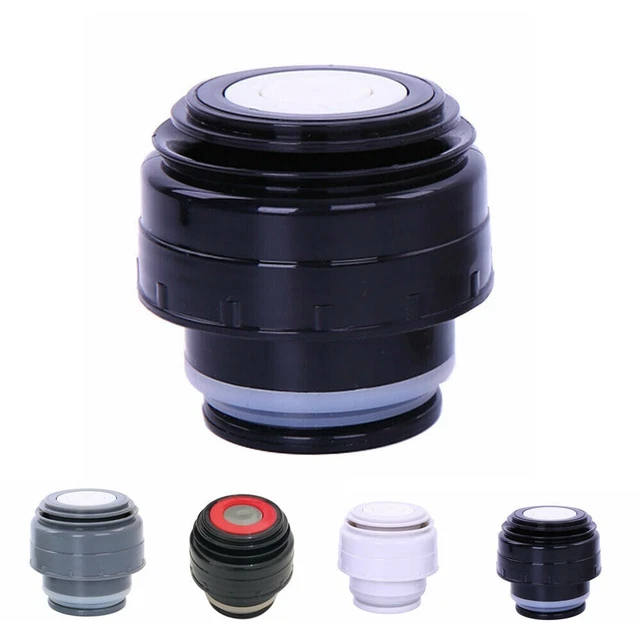 Taza de repuesto tapa de plástico roja para botella para frasco de vacío 2 piezas