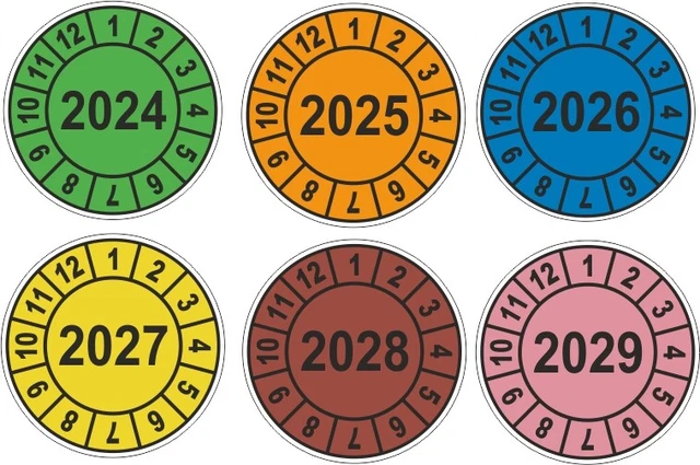 Pr&uuml;fplaketten Jahresplaketten UVV BGV D27 BGR Stapler Wartung 32