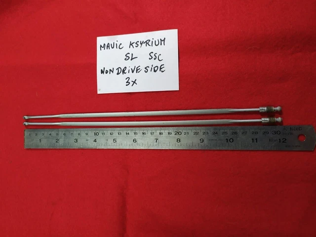 Two Mavic Zicral Spoke 301mm Silver for Ksyrium SL SSC Rear NON Drive Side