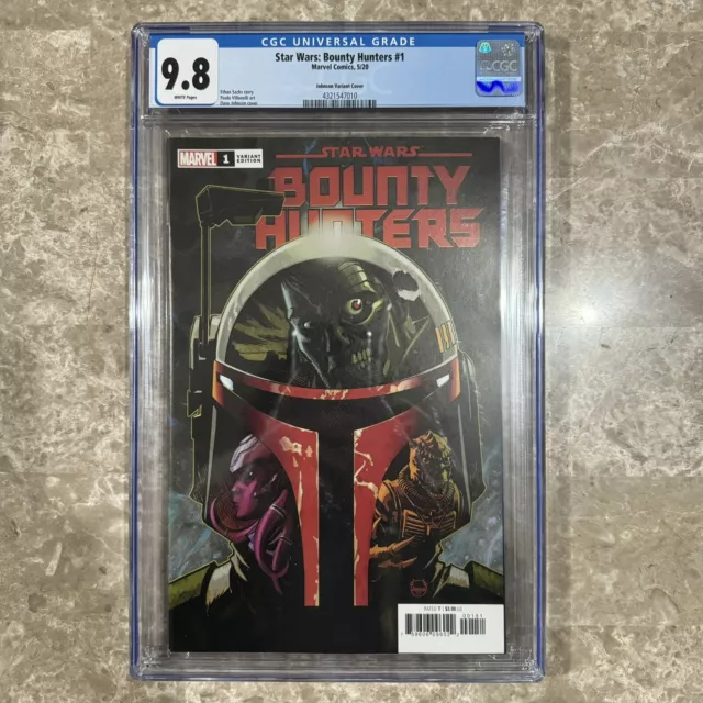 Star Wars Bounty Hunters #1 Dave Johnson Variant BOBA FETT 2020 CGC 9.8 1:50 !