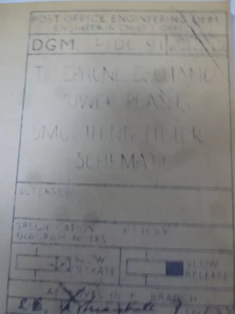 Gpo Strowger Diagram  Power Plant Smoothing Schematic