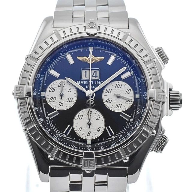 BREITLING CROSSWIND SPECIAL A44355 44mm Blue Dial. 2006 Box Papers 2 250.00 PicClick UK