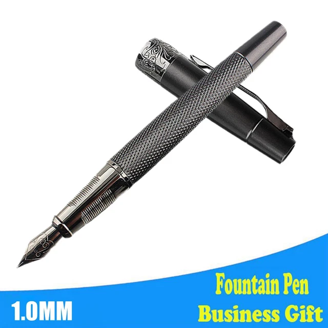 Black Carving Luxury Fountain Pen Ink Pen Gift Student/Office