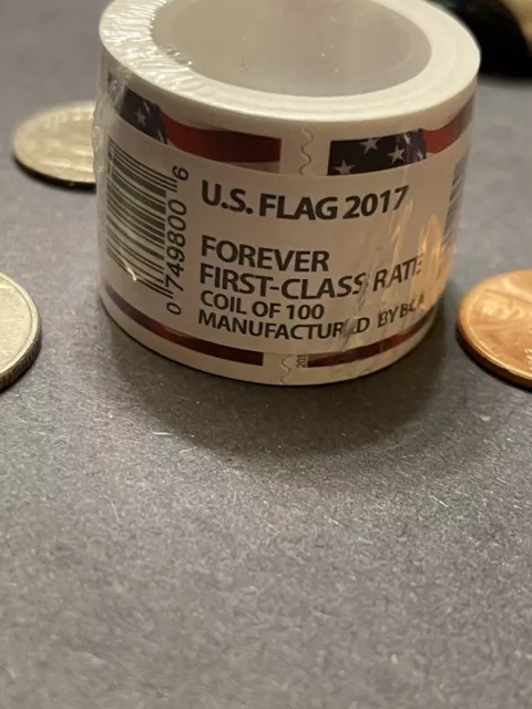 US Forever First Class  Stamps One Roll of 100 Stamps Free Shipping
