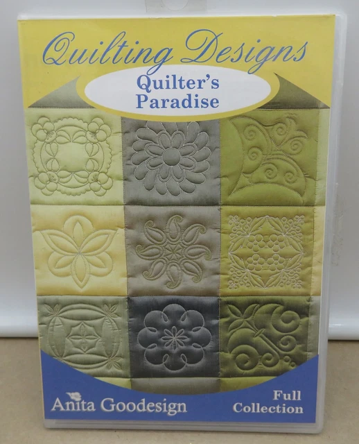 CD de diseño de máquina de bordar Anita Goodesign Quilters Paradise 2006