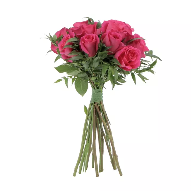 KENTIS - Bouquet di Rose Fucsia Vere Mazzo di Fiori Freschi - Quantità a Scelta