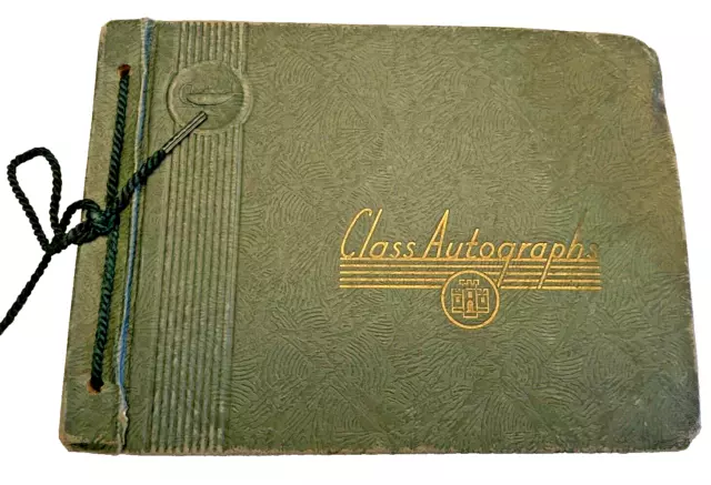 Autograph Book 1937 High School Complete Full Maybe Chicago Illinois IL Vintage