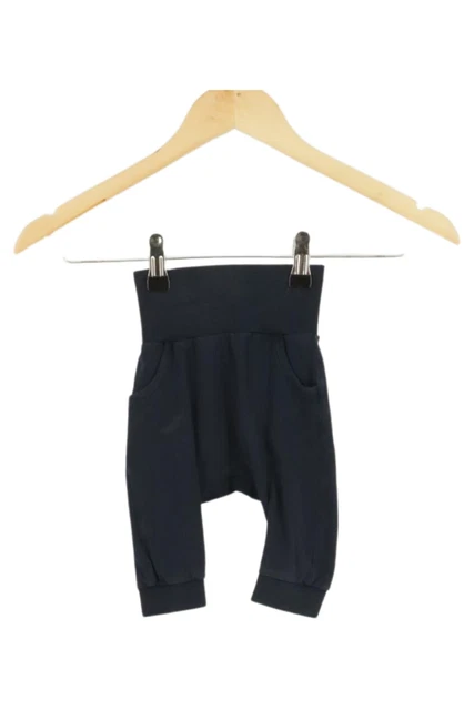 ? Pantaloni in tessuto blu Steiff per bambini | taglia 62 | 100% cotone |? Comodo &amp;