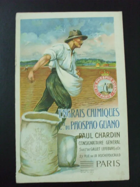 catalogue engrais chimiques phospho guano paul chardin vers 1920 potasse