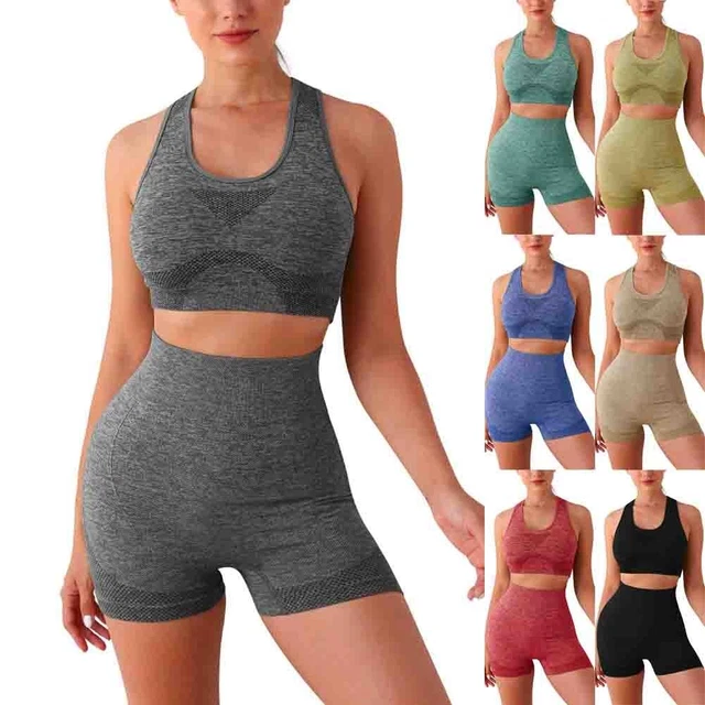 Ensemble de yoga vêtements de sport survêtement sans manches pour femmes avec