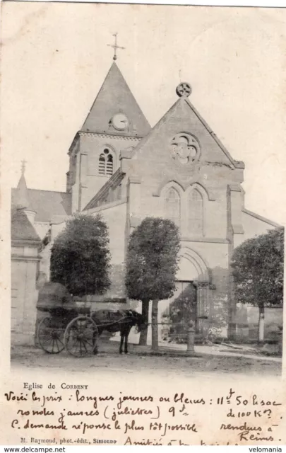 S1297 cpa 02 Eglise de Corbeny