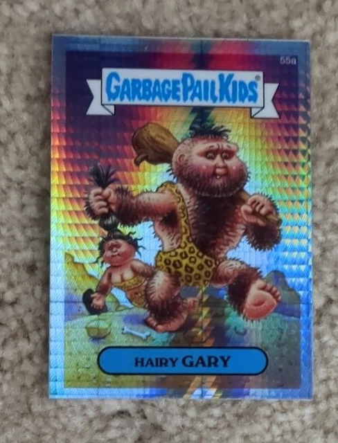 2014 TOPPS GPK GARBAGE PAIL KIDS CHROME 2 HAIRY GARY #55a PRISM