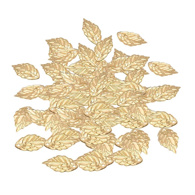 100Pcs Fashion Leaf Charms Résultats De Bijoux DIY Collier Decoration18x10mm