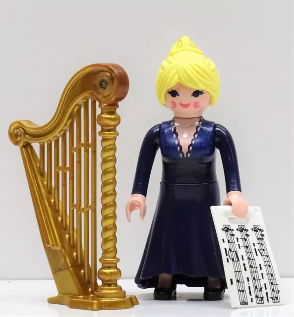 PLAYMOBIL * PRINCESSES * Princesse Blonde en Robe Rose avec Harpe