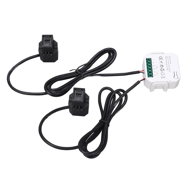 (BLACK)Compteur 'énergie Intelligent WiFi 100-240 V AC Consommation 'énergie