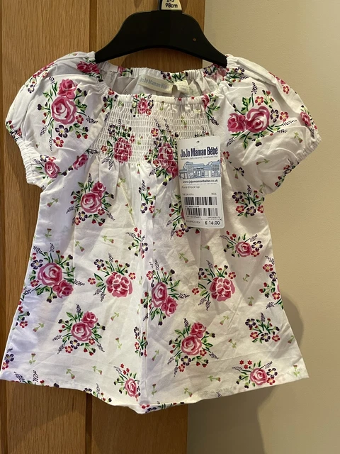 Jojo Maman Bebe Floral Top Size 18-24 Months BNWT