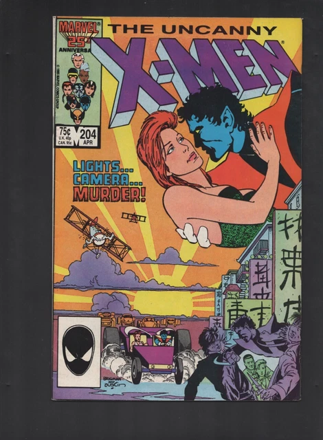 Marvel Comics X-Men April 1986 VOL# 1 NO# 204 Comic Book Comicbook 4