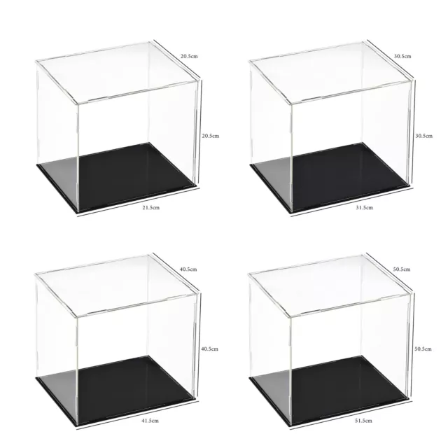 Large Acrylic Display Case Dustproof Box Perspex Clear Collectibles Shop Model