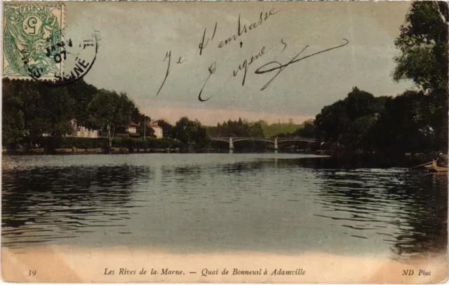 CPA Les Rives de la Marne - Quai de Bonneuil a Adamville (1352844)