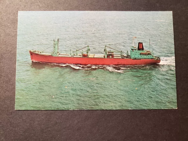 Cargo Ship TIRRANNA, Barber Lines Naval Cover Unused Postcard