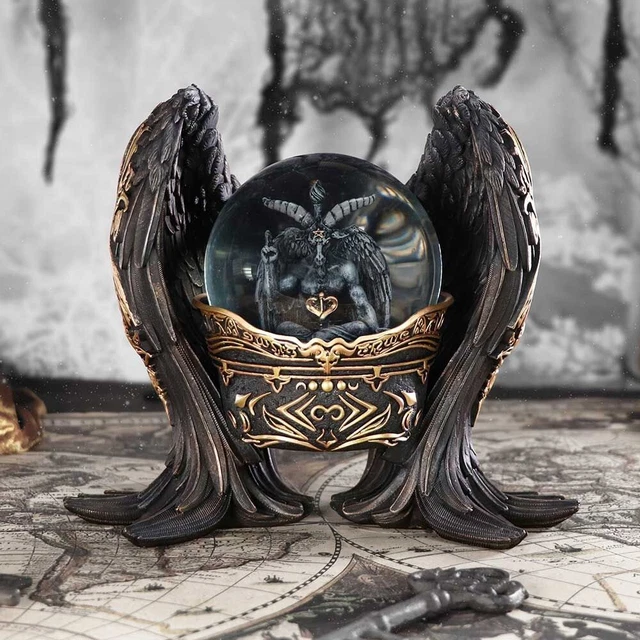 Globo da neve Baphomet Antiquity 22,5 cm - solo pre-ordine