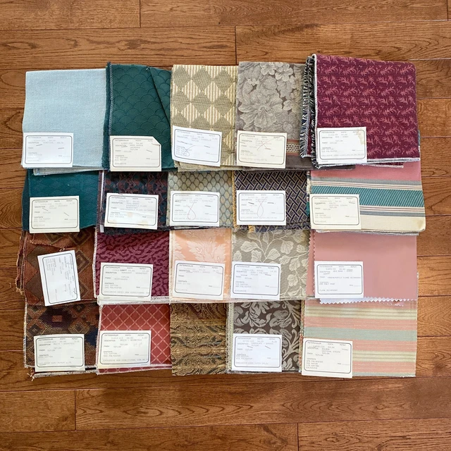 Lot of 20 pieces of sewing material for craft projects. See photos. 16" x 16"