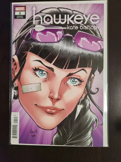 Hawkeye: Kate Bishop #1 Todd Nauck Headshot Variant Cover Marvel Comics 2021 NM
