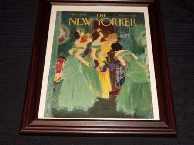 New Yorker Magazine Front Cover Framed - June 20, 1953 - Framed Ny Art