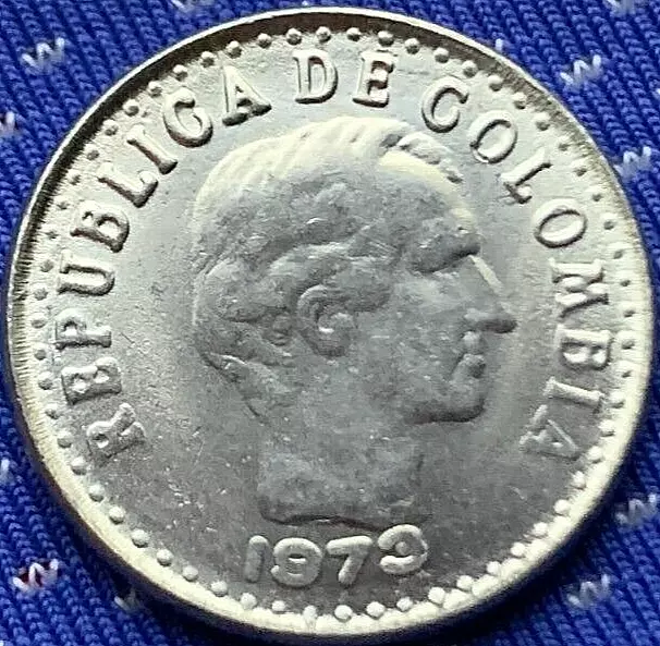 1973 Colombia 10 Centavos Coin BU UNC  High Grade World Coin    #BX157