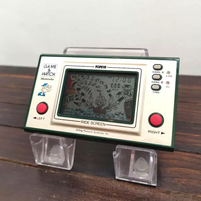 Nintendo Game & Watch Popeye PP-23 Wide Screen Vintage game [Polarizer Replaced]