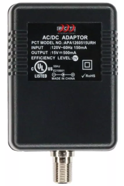 PCT 1-Port Bi-Directional Cable TV Modem Splitter Signal Booster/Amplifier Kit 3