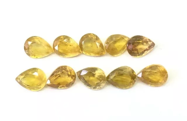 Yellow Sapphire Pear Size 6x4mm To 12x10mm Cut Faceted Gemstone- shop Best Item