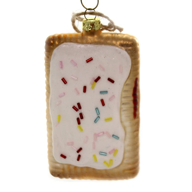 Holiday Ornament Pop Tart Glass Toaster Treats Icing Pastry Go4267