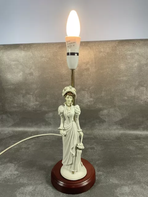 Large Vintage Art Deco Lady Figurine Table Lamp, “See Me” Statue