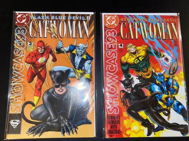 Lot of 2 Catwoman # 3-4, DC Comics, VF+/NM-, Showcase 93