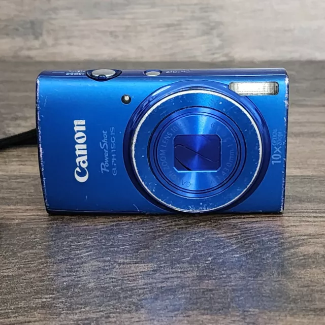 Canon PowerShot ELPH 150 IS Blue Digital Camera