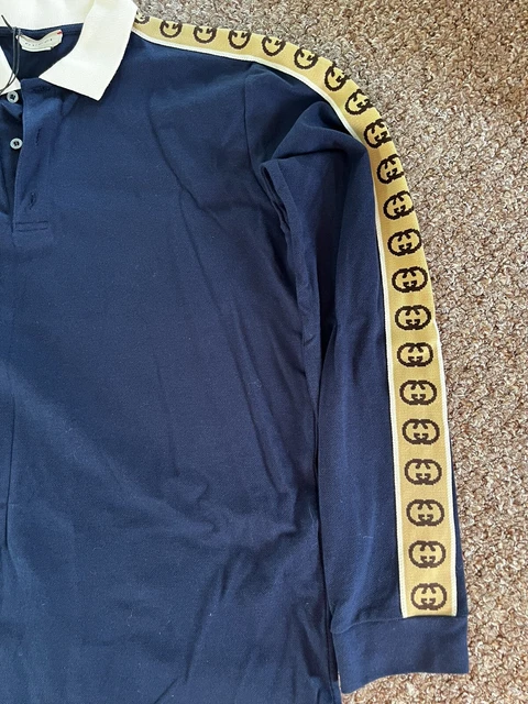 Gucci Kids Boys Blue Polo Shirt Size Age 12 2