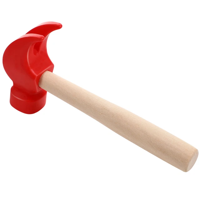 Petit Marteau Enfant 100g – Métal Et Poignée Caoutchouc Rouge, Bricolage Sécurisé Dès 6 Ans