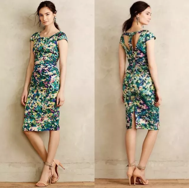 Anthropologie Dappled Oasis Dress By Tracy Reese Size Silk 2 $348