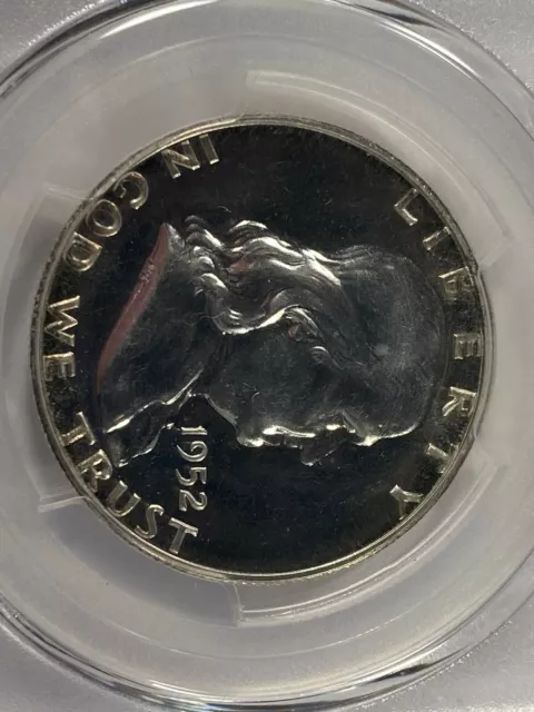 1952 50C Franklin Demi Dollar Preuve Classé Par PCGS Comme PR67 Cac 2