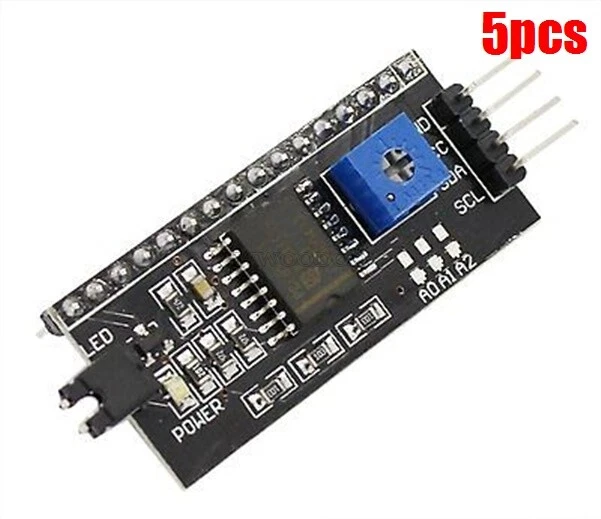 5PCS IIC/I2C/TWI/SPI SERIAL Interface Board Module Port Arduino 1602 ...