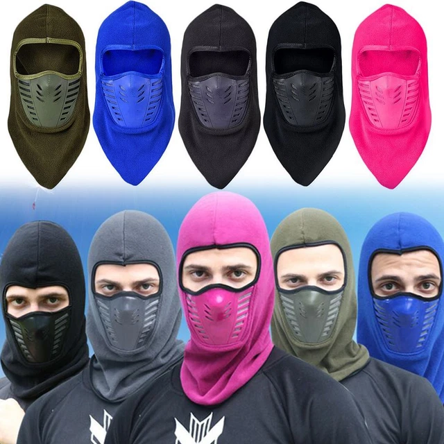 contre le froid Moto Masque Visage Cagoule Cou Brace Doublure de casque