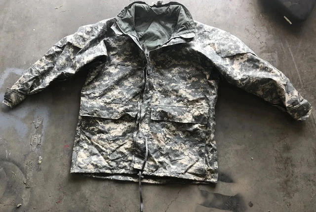 🇺🇸 ARMY ACU Light Extreme Wet Cold Jacket Parka ECWCS Gen III L6 Goretex LARGE