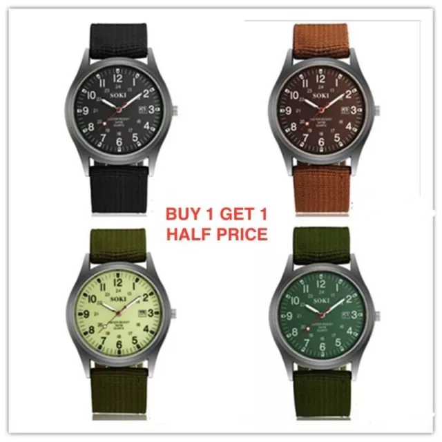 Men's Army Military Wrist Watch Watches Date Quartz Casual Dress Analog Luminous