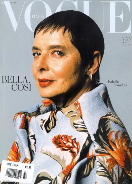 VOGUE ITALIA MAGAZINE - October 2023 - Isabella Rossellini (Cover ...