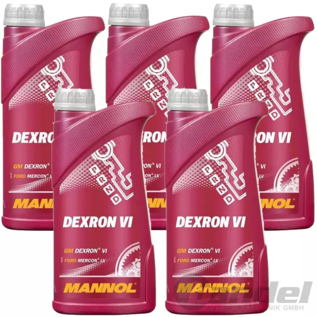 5L MANNOL ATF AUTOMATIK GETRIEBEÖL passend für OPEL DEXRON VI 6 FORD Mercon LV