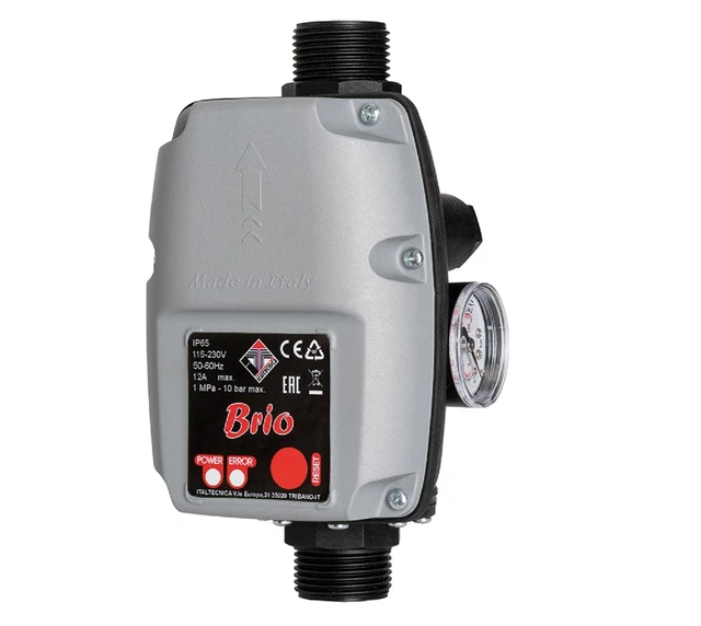 PRESSCONTROL EASYSMALL 2M 16 Ah DA 0 A 2 HP PEDROLLO PER AUTOCLAVE SU Elettropompa 550